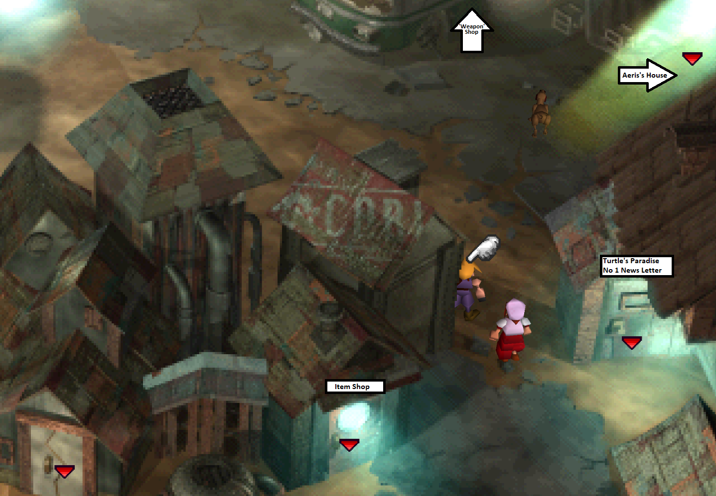 Sector 5 Slums, Sector 6 & Wall Market FF7 Walkthrough